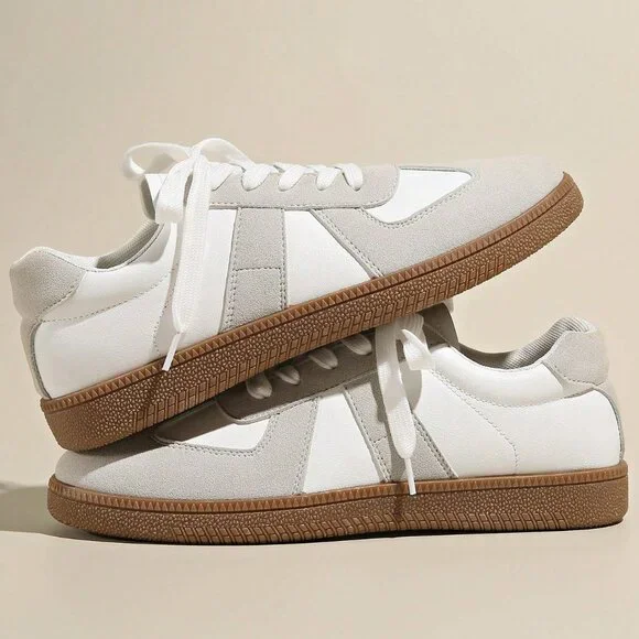 Women's Washable Round Toe Low Top Casual Sneakers - Picture 4 of 6